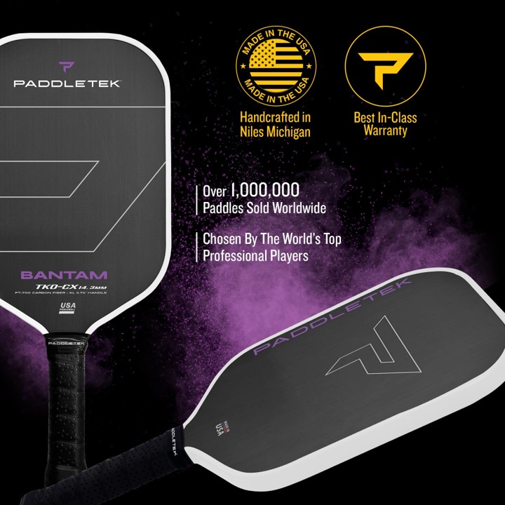 패들택 밴탐 TKO-CX 14.3mm 피클볼 패들 (Paddletek Bantam TKO-C 14.3 PICKLEBALL PADDLE)