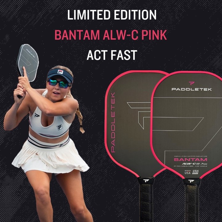 패들택 밴탐 ALW-C 12.7mm 핑크 피클볼 패들 (Paddletek Bantam ALW-C 12.7 PICKLEBALL PADDLE)