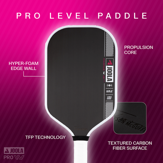 율라 타이슨 맥거핀 매그너스 프로 IV 14mm 피클볼패들(JOOLA Tyson McGuffin Magnus Pro IV 14mm Pickleball Paddle)